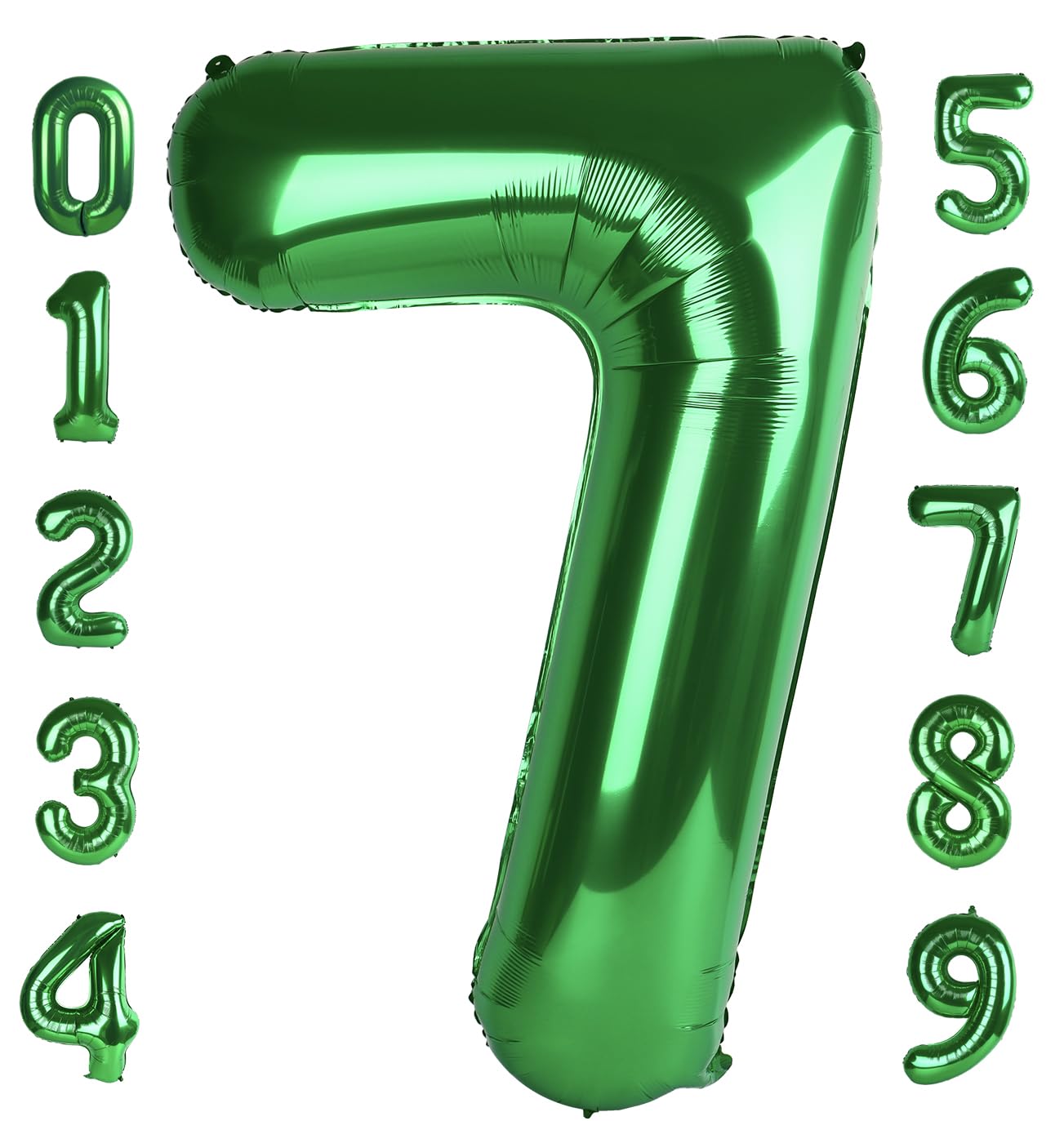 Mluchee 40-inch number 7 balloon as a bold birthday photo prop