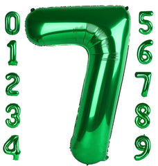 Mluchee 40-inch number 7 balloon as a bold birthday photo prop