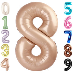 Mluchee 40-inch number 8 balloon as dramatic birthday centerpiece and photo focal point