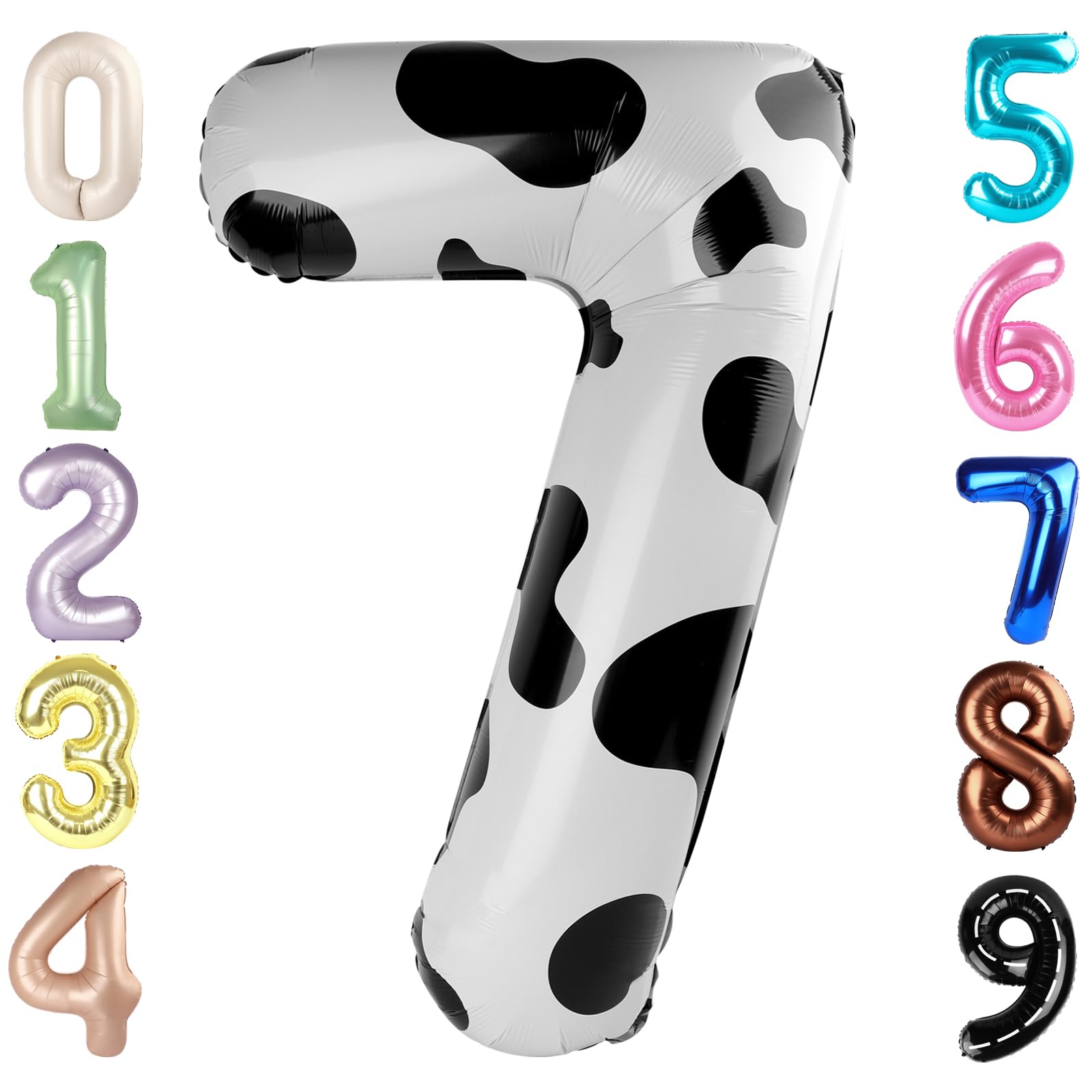 Mluchee 40-inch number balloon 7 for bold milestone celebrations and photo-worthy moments