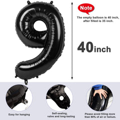 Mluchee 40-inch number balloon 9 family-party centerpiece creates moments.