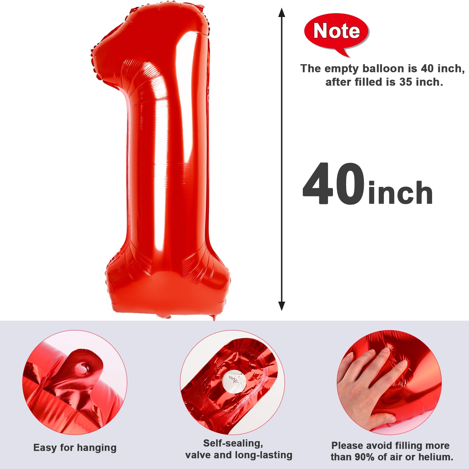 Mluchee 40-inch number balloon for graduation party announcements