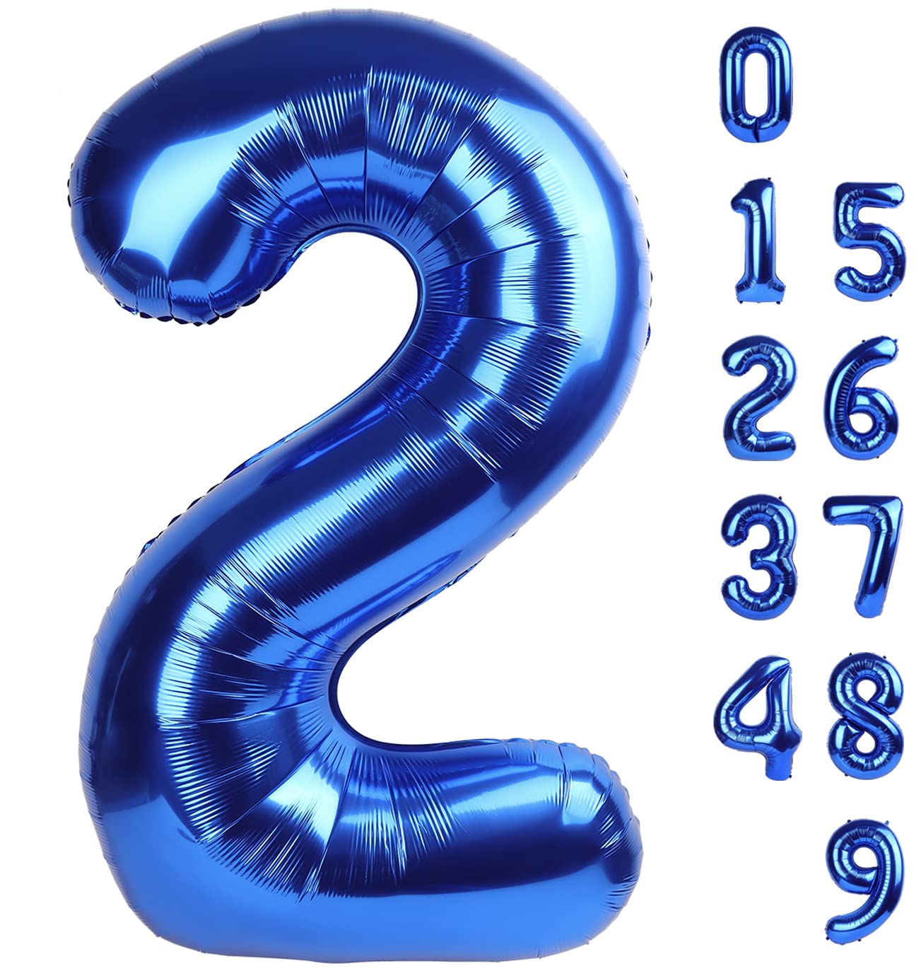 Mluchee 40-inch navy blue number balloon for bold birthday decor