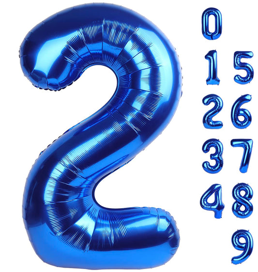 Mluchee 40-inch navy blue number balloon for bold birthday decor