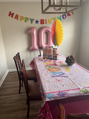 Mluchee 40-inch number balloon is easy to inflate and place