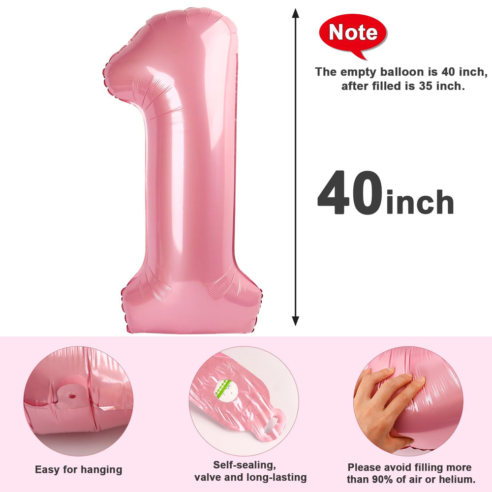 Mluchee Pearl Pink balloon pairs well with other numbers