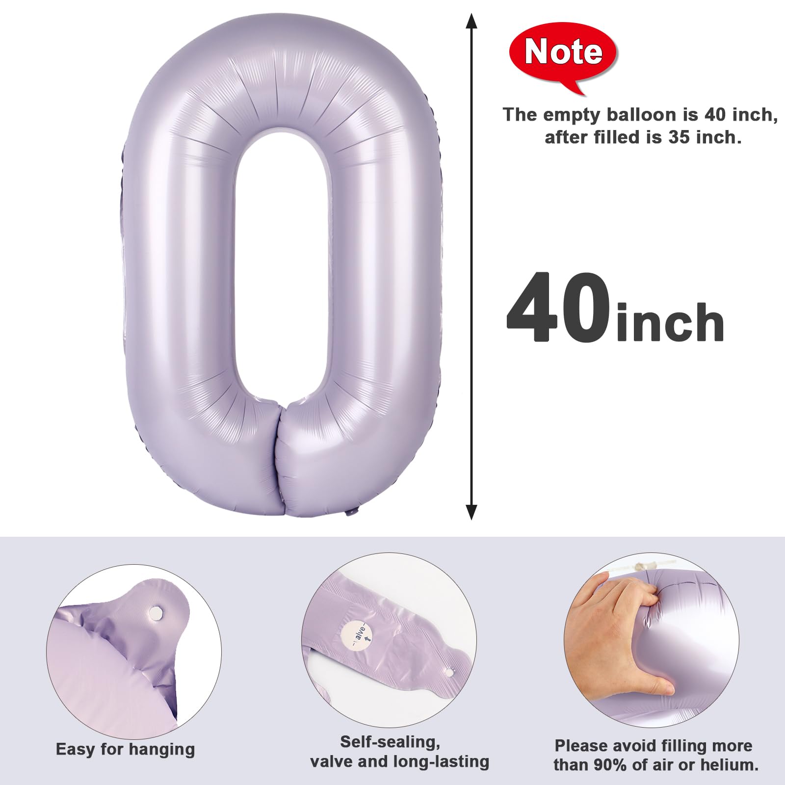 Mluchee 40-inch number balloon used as a photo booth prop at parties.