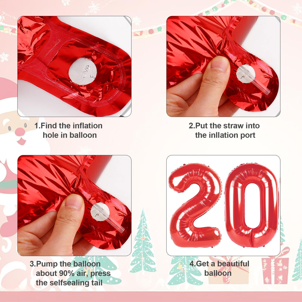 Mluchee 40 inch 2026 number balloons for photo backdrops