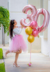 Mluchee 40-inch numbers balloon decor for weddings, graduations, and celebrations.
