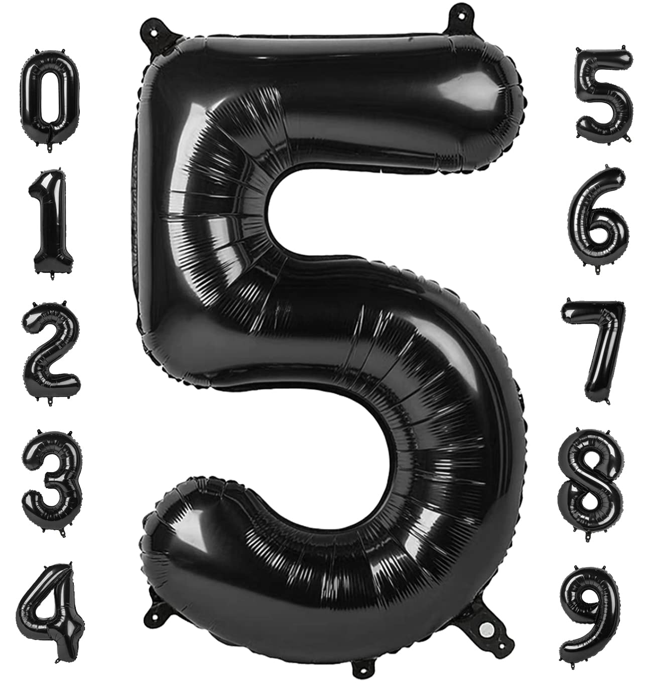 Mluchee 40-inch number balloon five for striking birthday photo moments.