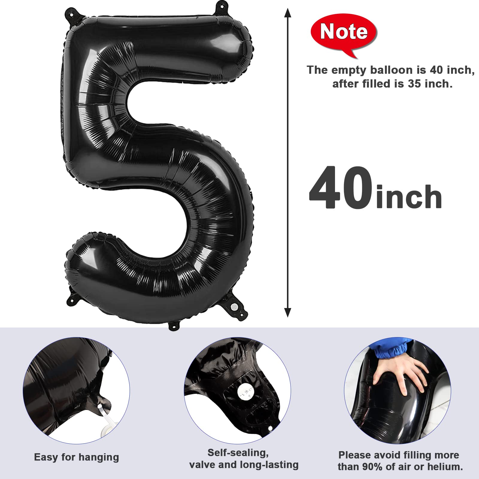 Mluchee 40-inch number balloon wall and door display for versatile decoration.