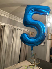Mluchee navy blue number balloon decor for birthdays and events