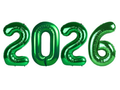 Mluchee dark green 2026 number balloon, 40-inch size for bold NYE and celebration decor.