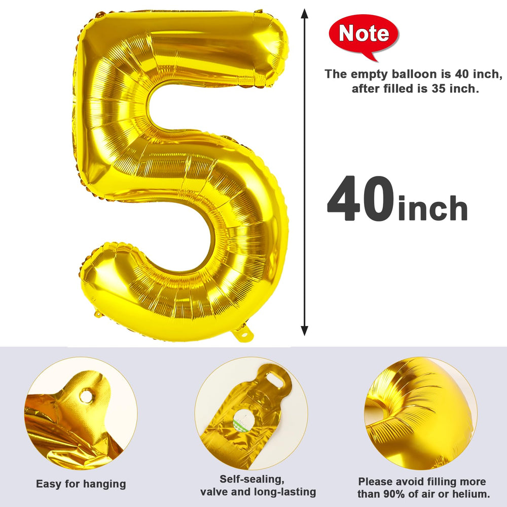 Mluchee embossed gold numbers add depth for party selfies