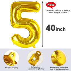Mluchee embossed gold numbers add depth for party selfies