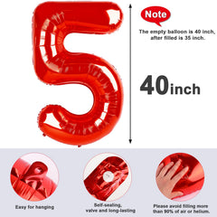 Mluchee giant number balloons offer versatile wall or floor displays.
