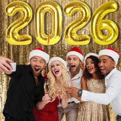 Mluchee 2026 number balloon 40inch ideal for New Year's Eve celebrations