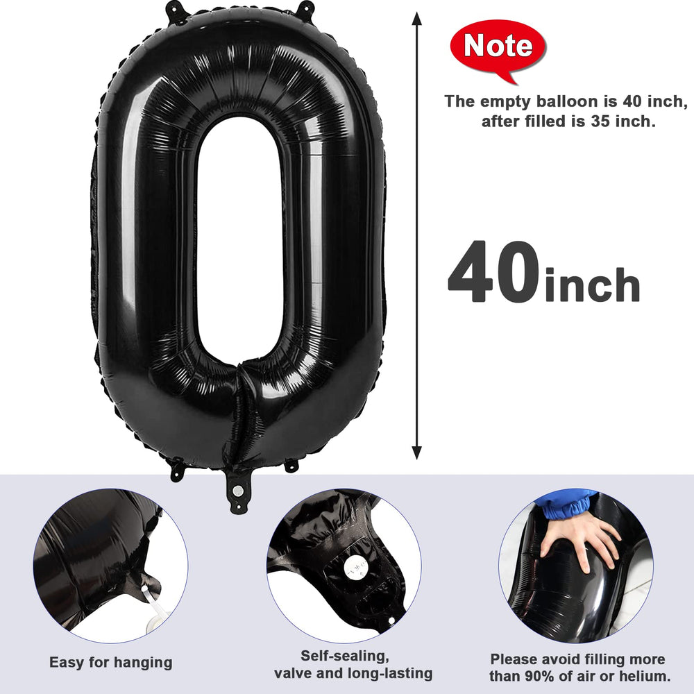 Mluchee number 0 balloon decor suitable for tables and floors.