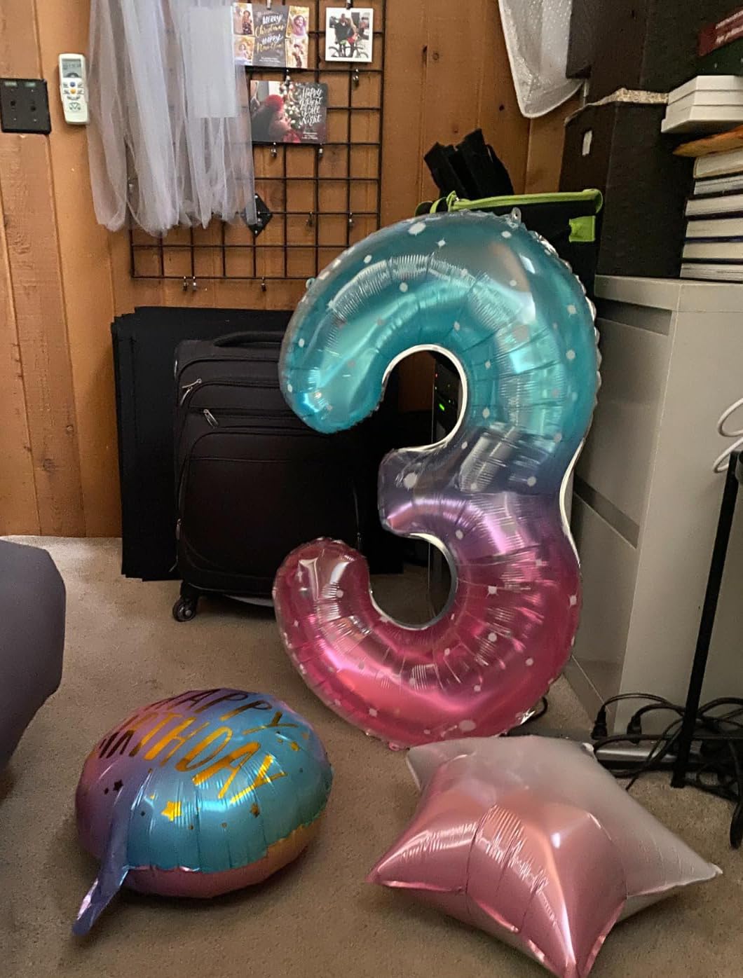 Mluchee 40-inch Number 0 balloons displayed on floor or table