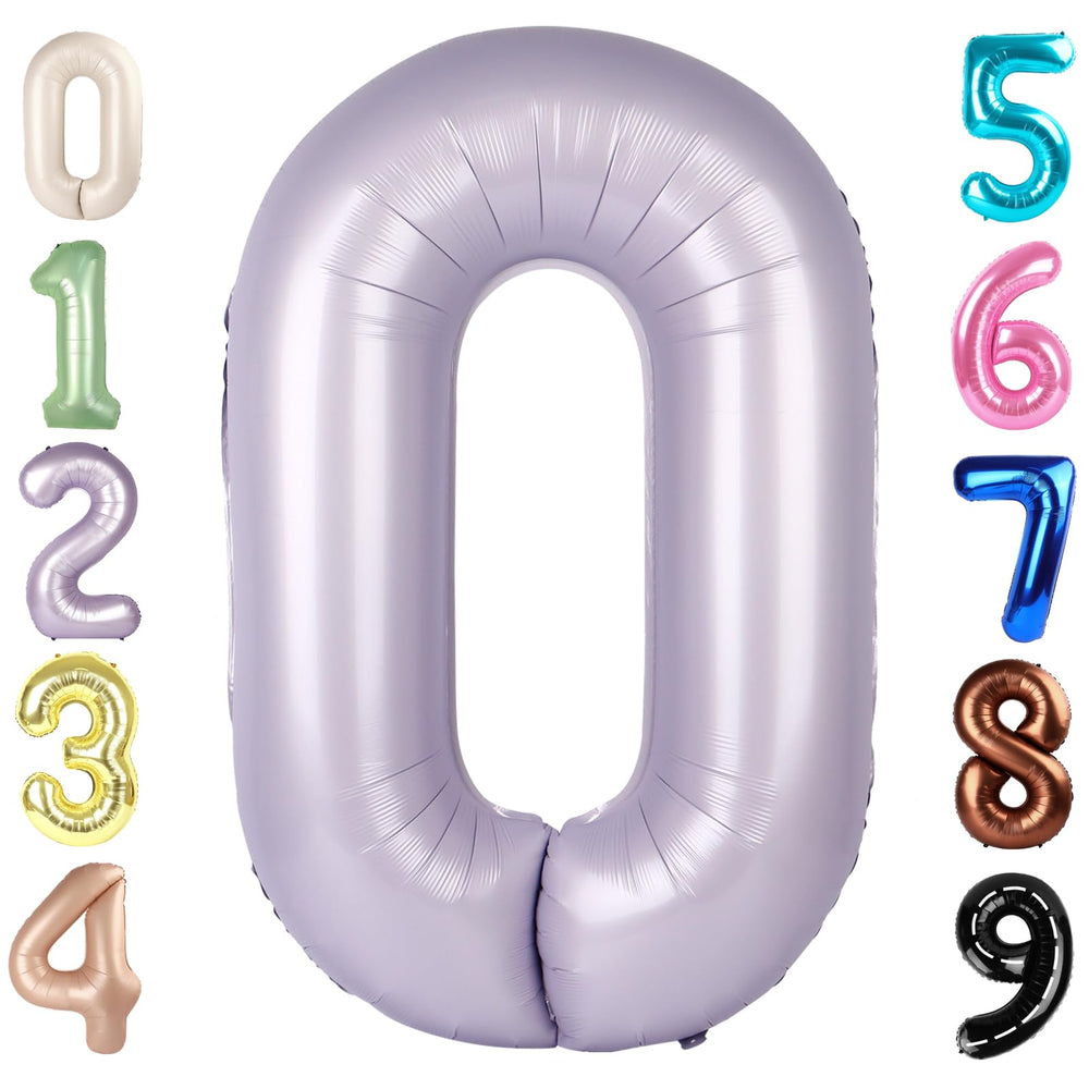 Mluchee 40-inch cream number balloon for elegant birthday decor.