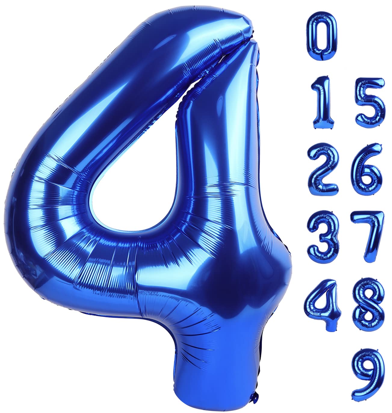 Mluchee 40-inch navy number balloon for bold birthday photos