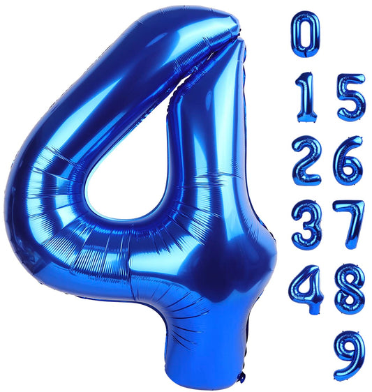 Mluchee 40-inch navy number balloon for bold birthday photos