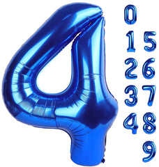 Mluchee 40-inch navy number balloon for bold birthday photos