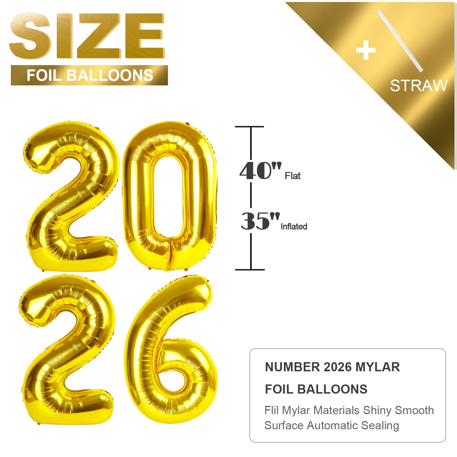 Mluchee 2026 number balloon 40inch versatile party decor idea