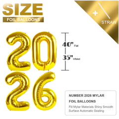 Mluchee 2026 number balloon 40inch versatile party decor idea