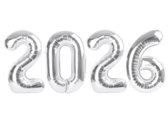 Mluchee silver numbers balloon 40-inch for bold New Year decor