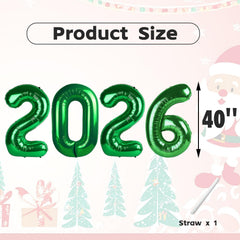Mluchee 40 inch number balloons for wall, door, or photo displays.