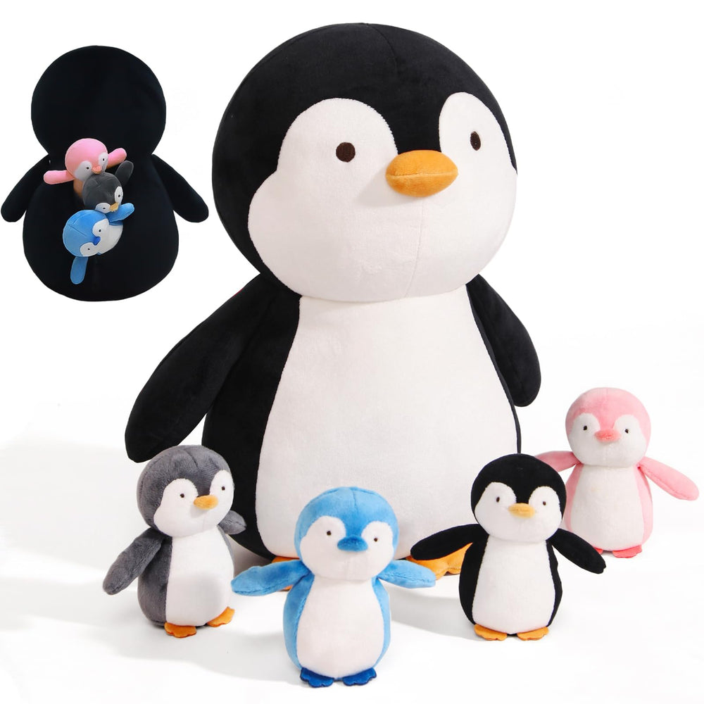 MMguai penguin family plush set ready for imaginative play
