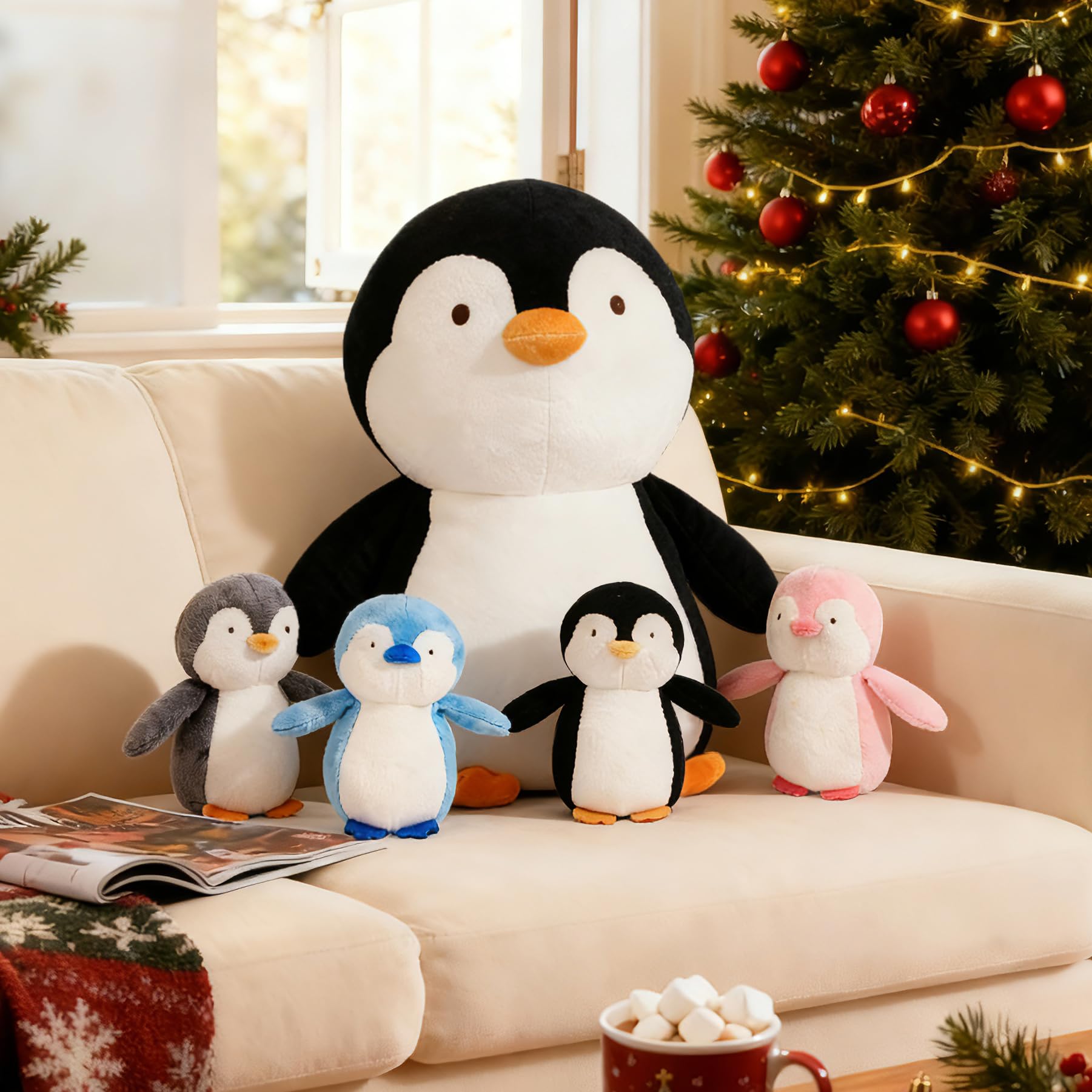 MMguai penguin nursery decor display brightens play space
