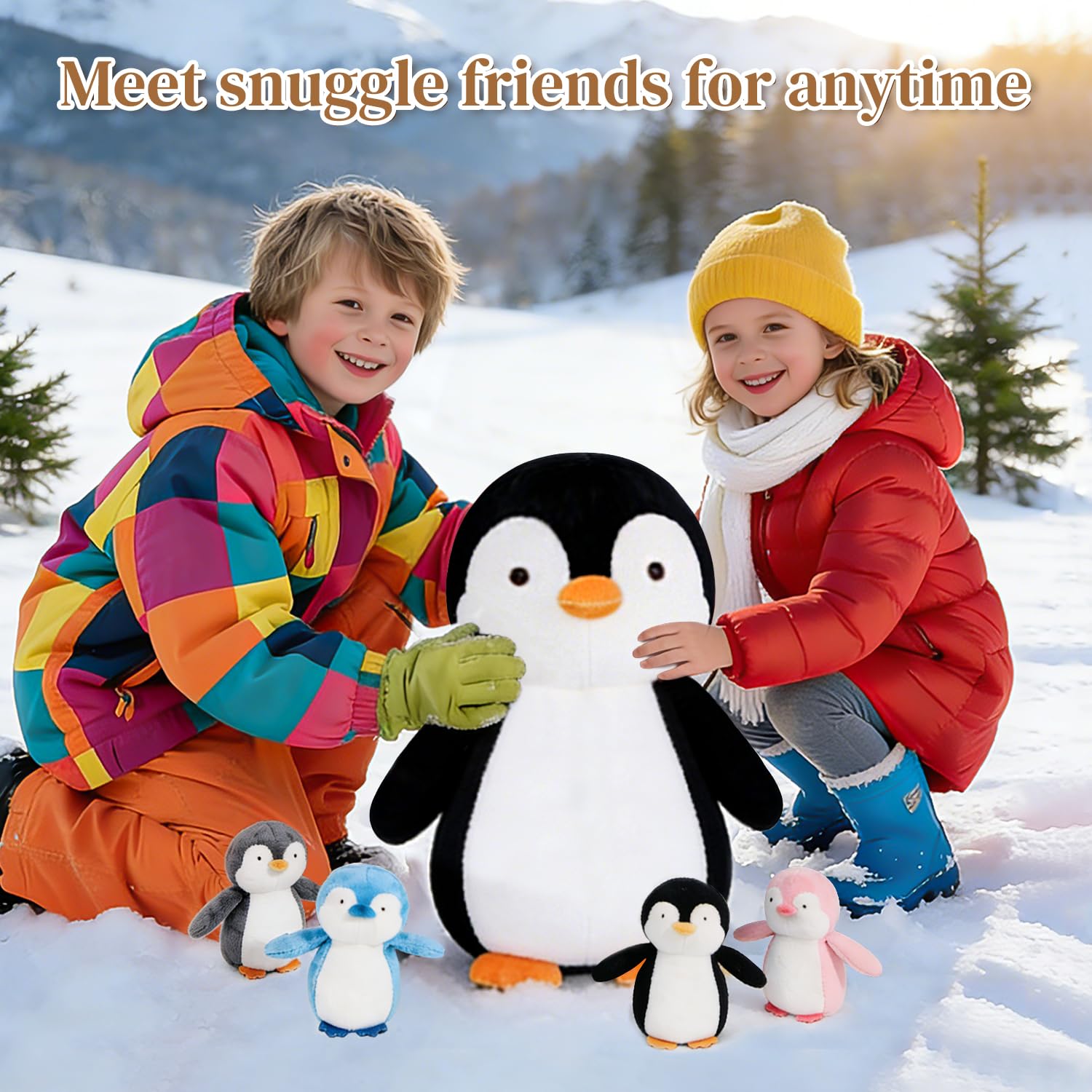 MMguai penguin plush with ultra soft fabric for cozy snuggles