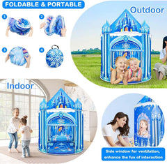 Mnagant Princess Play Tent mesh windows for airflow and visibility