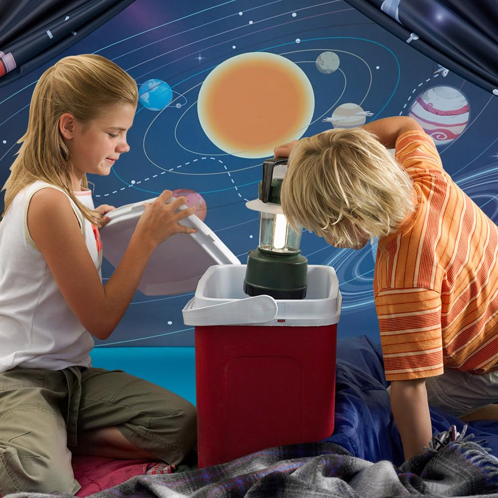 Mnagant Space World Play Tent folded storage—compact fold fits in a travel bag.