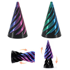 MNSZCN Impossible Cone gradient 2pcs shown together for desk display and intrigue.