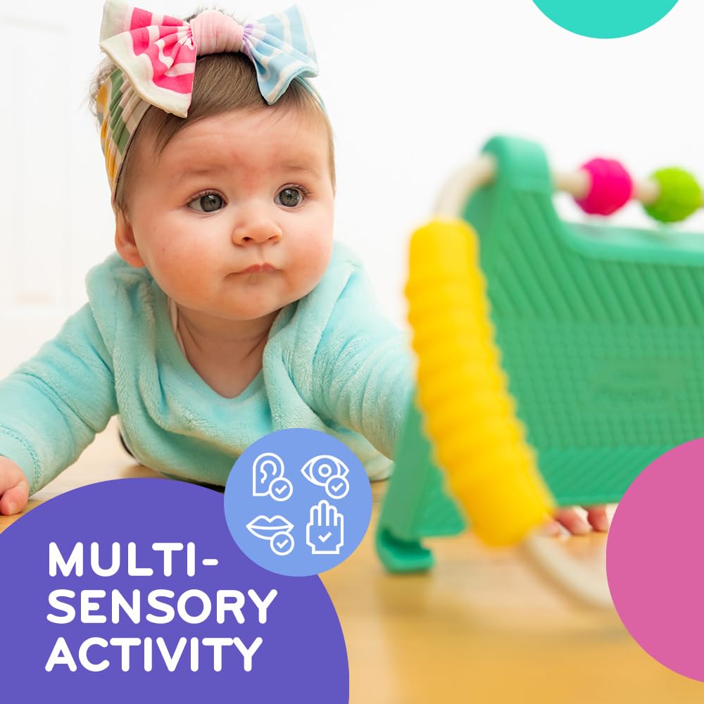 MÖBI Mobi Peeka can hang on a doorknob for versatile play.