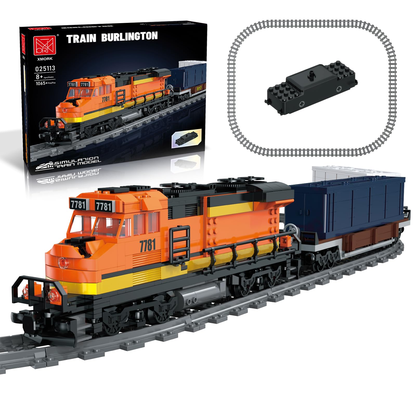 MOCBROPCS Burlington train head with rechargeable motor for smooth powered movement