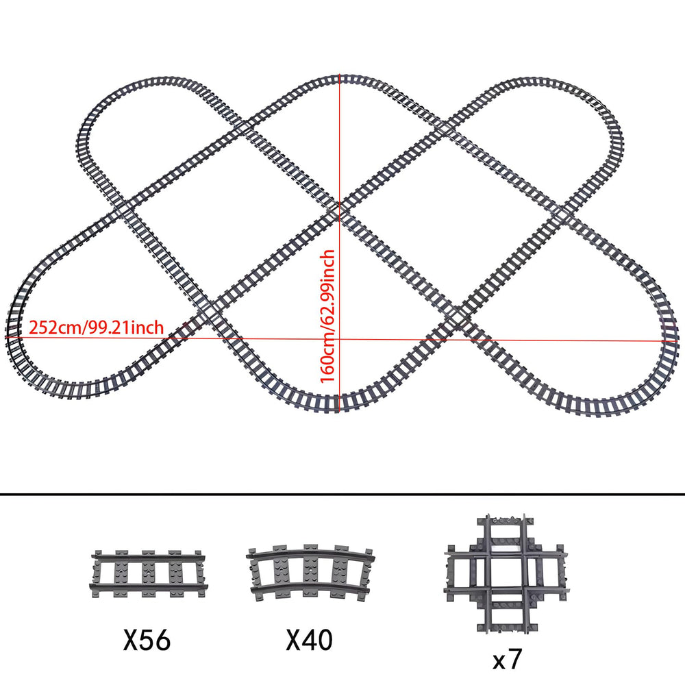 MOCBROPCS 7-crossing rails enable realistic railroad intersections.