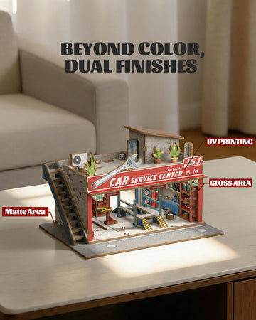 MOCBURIKU 164-scale diorama comes with tools and clear instructions.