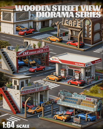 MOCBURIKU 164-scale diorama compact display saves space.