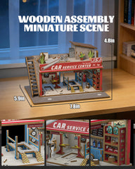 MOCBURIKU 164-scale diorama display case uses eco-friendly wood.