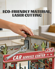MOCBURIKU 164-scale diorama holds four 1:64 die-cast cars securely.