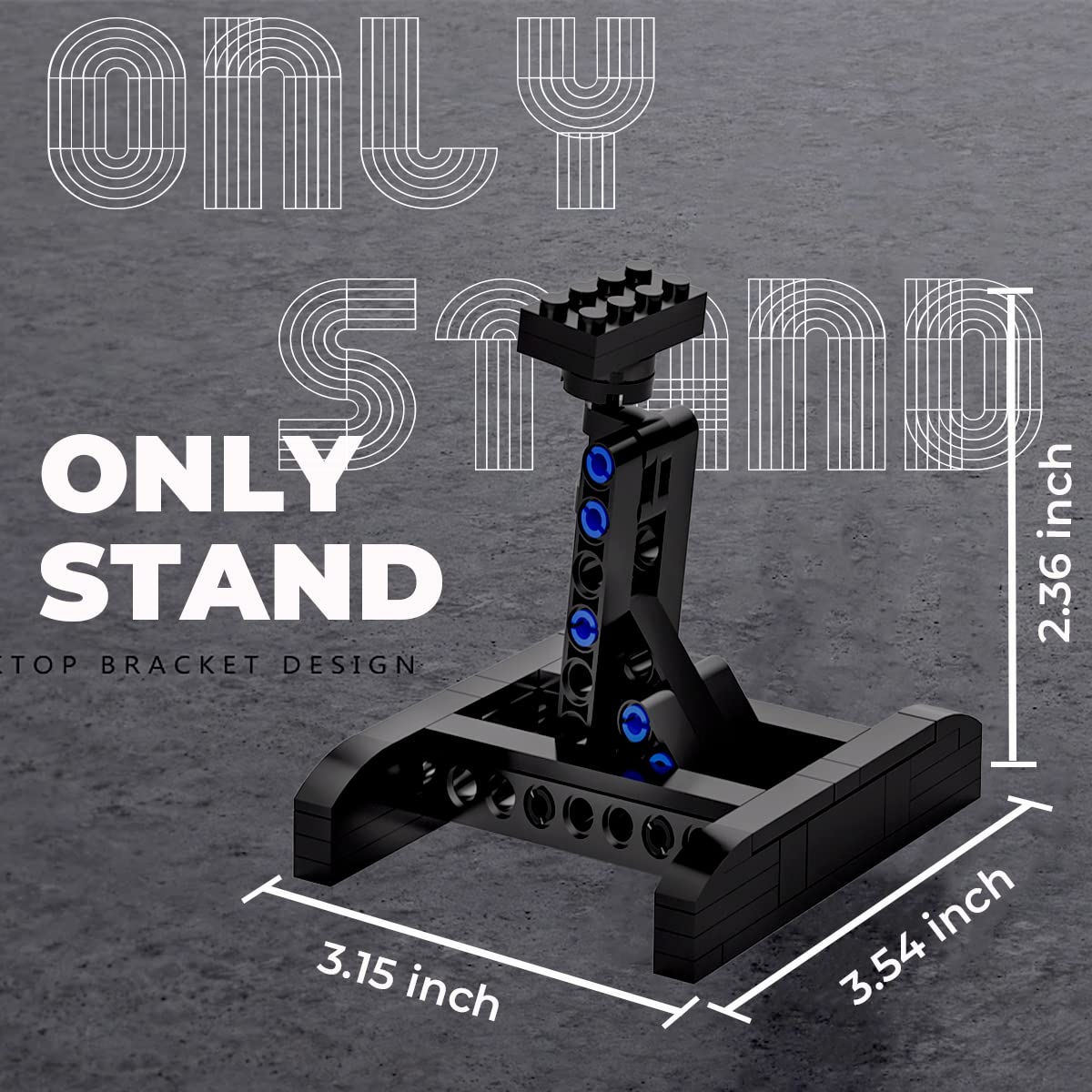 Mocellence easy-assembly display stand simplifies shelving and organization.