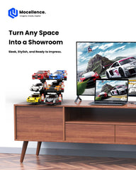 Close-up of the 3-layer design showing two cars per tier for balanced display.