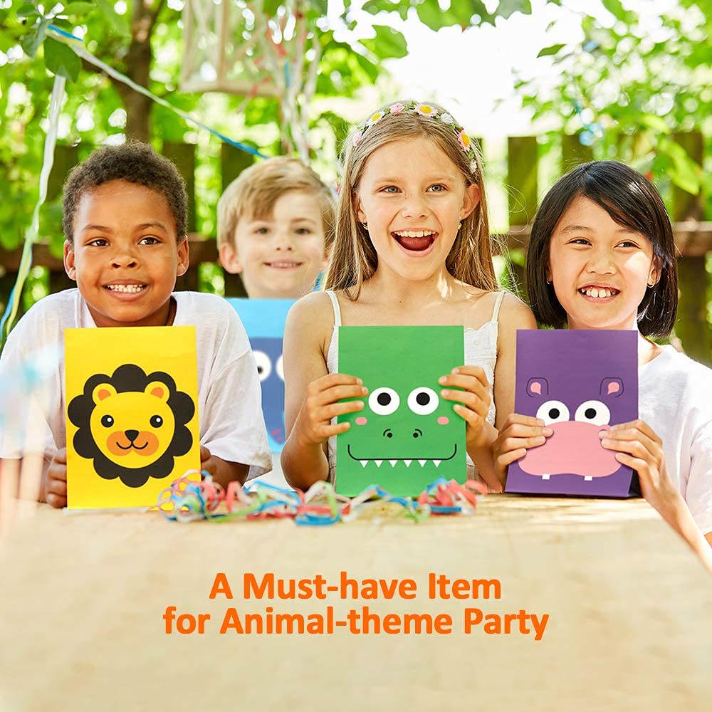Mocoosy fox design party bag, playful colors to delight guests.
