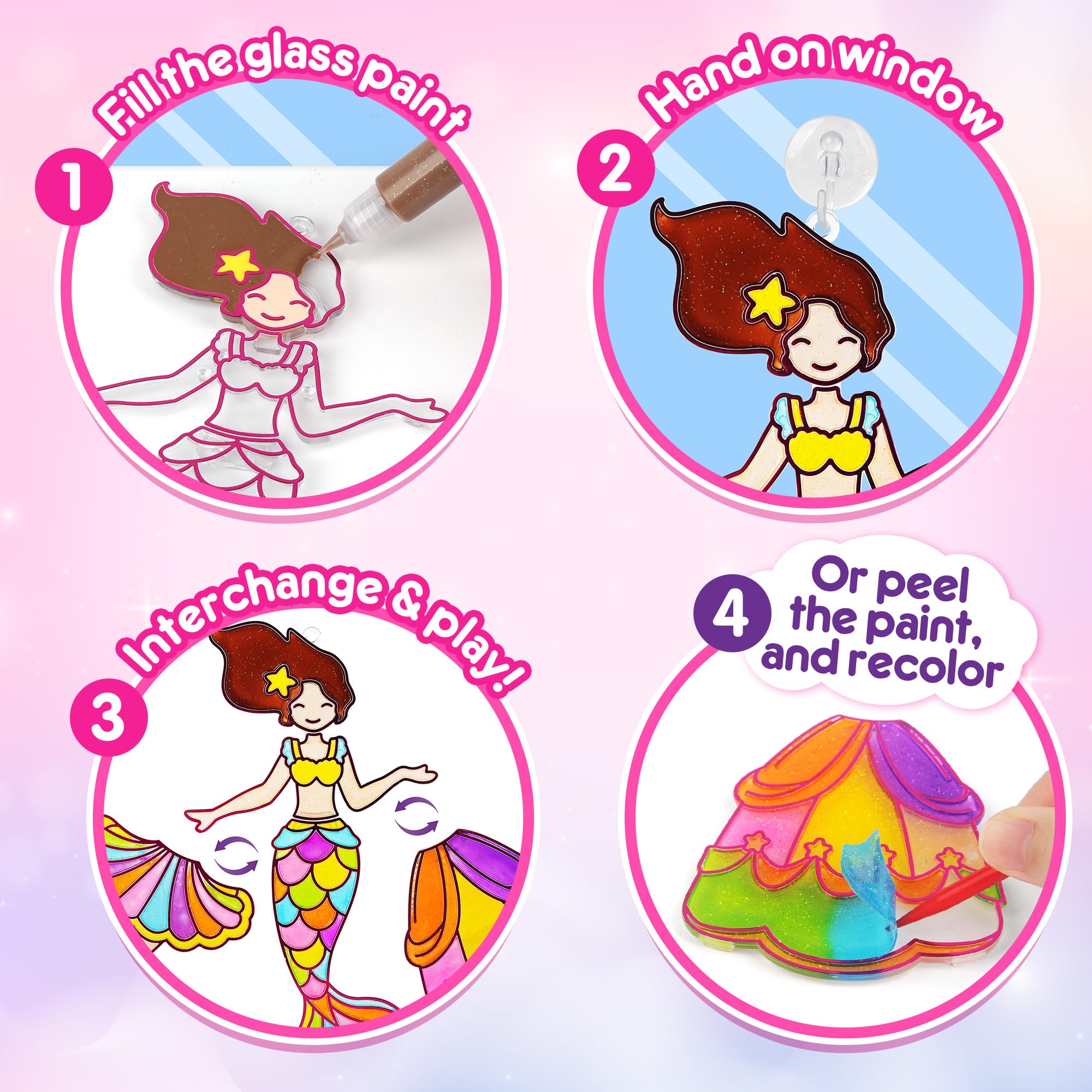 Interchangeable princess faces, dresses, and bodies for imaginative design