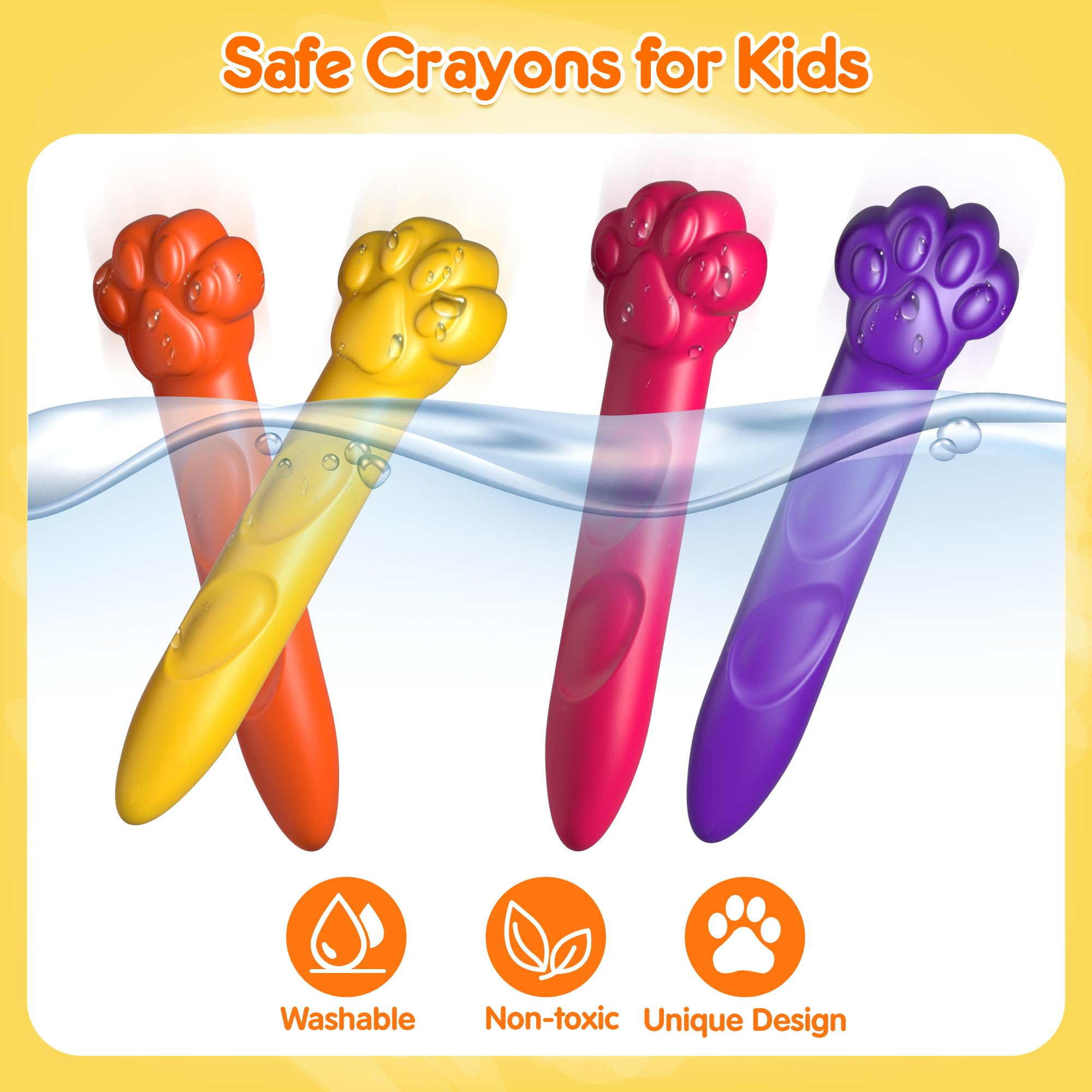 Mocoosy jumbo crayons designed for tiny hands, promoting confident coloring.