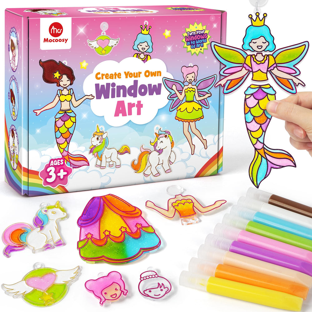 Mocoosy Princess Window Art Kit: creative setup for young artists